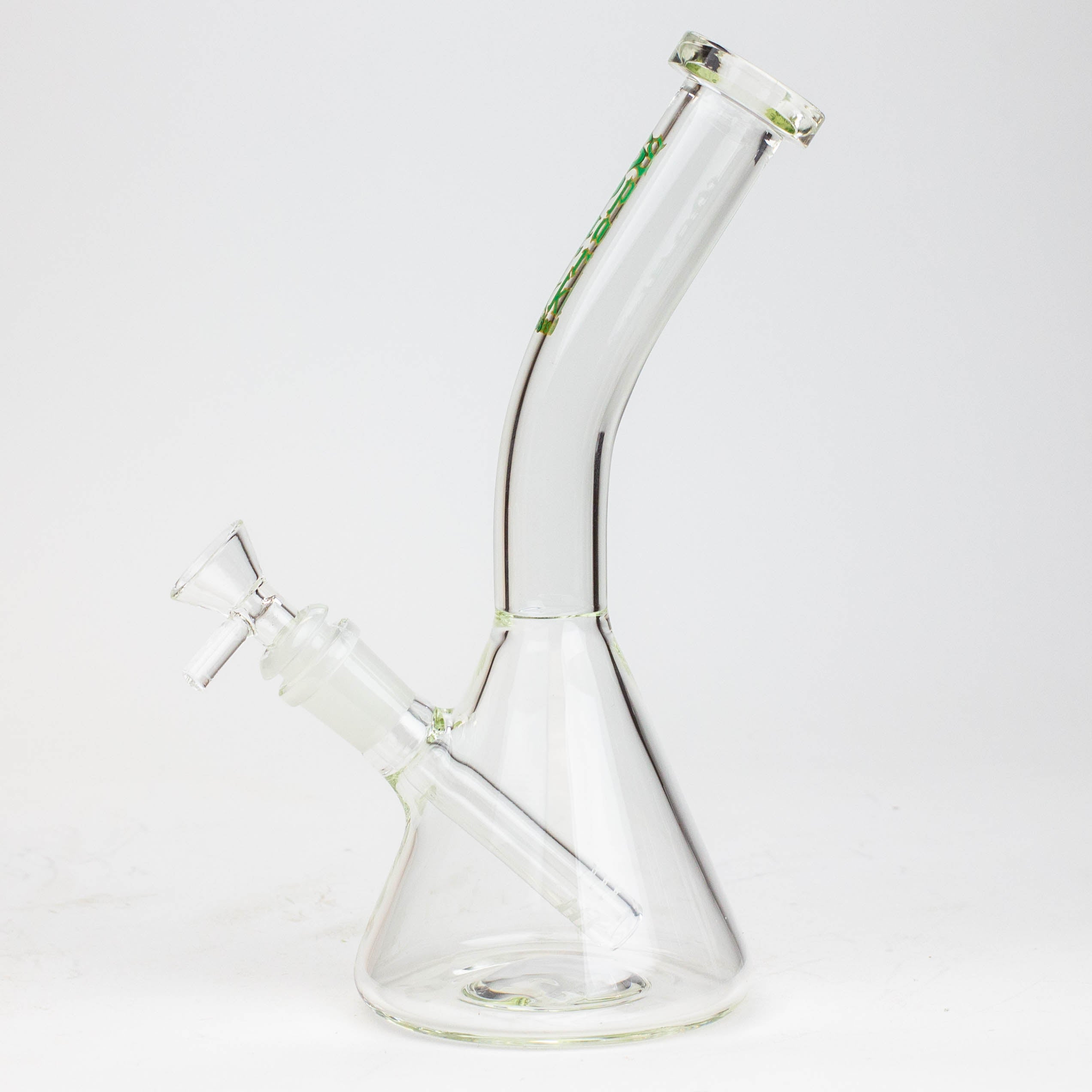 10" SPARK beaker thick glass bent neck water bong
