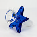 Thick glass bowl with star handle