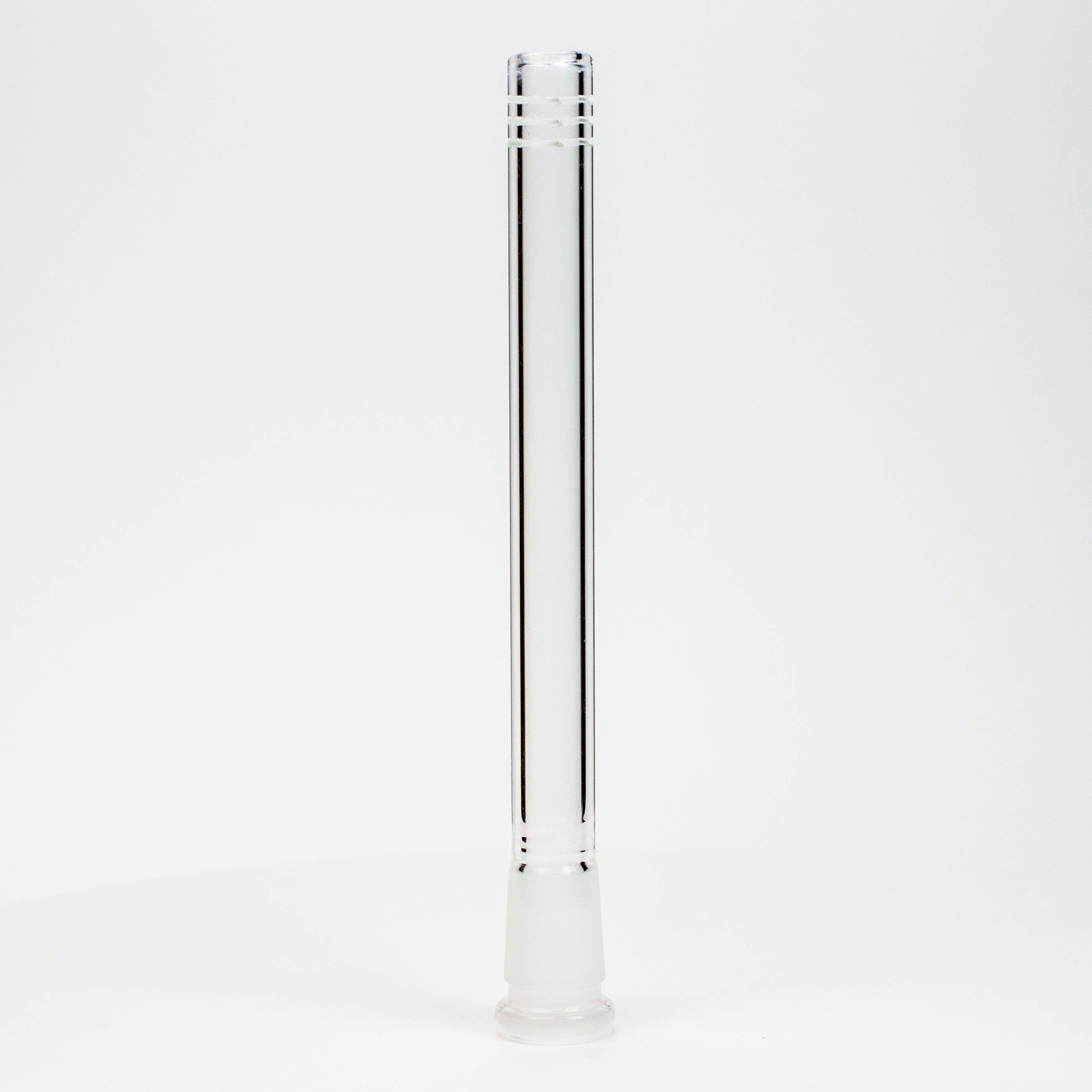 Glass open ended popper downstem