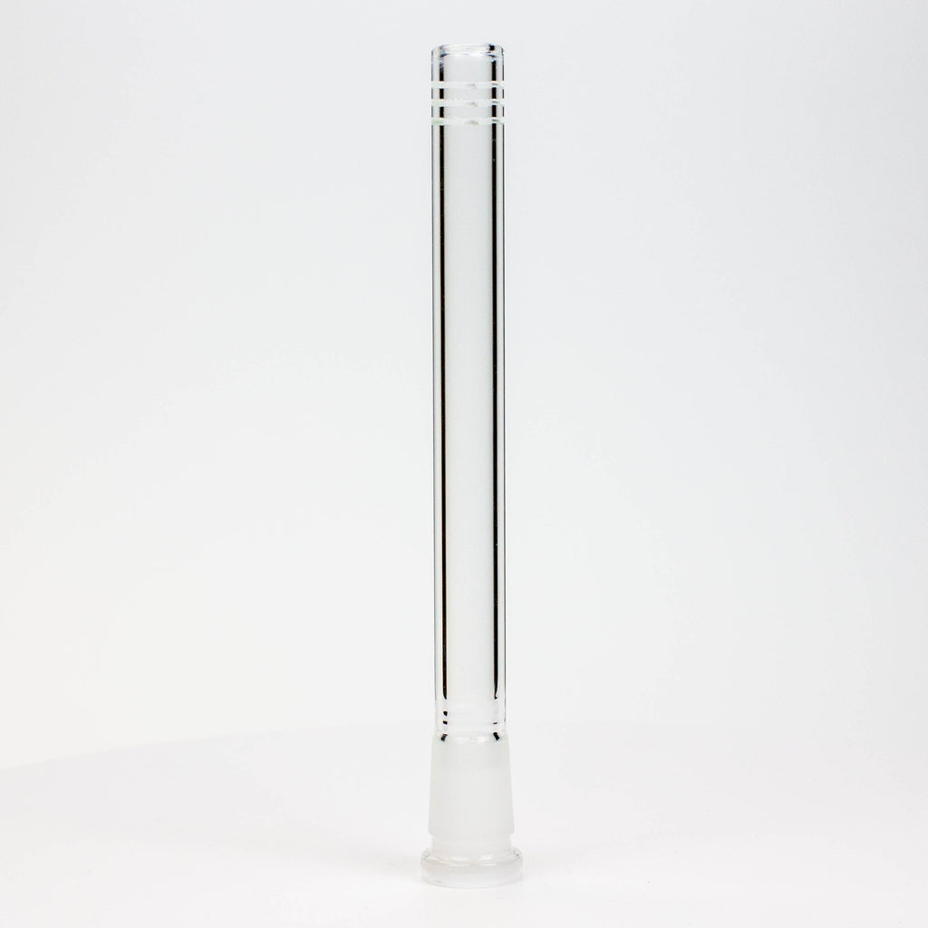 Glass open ended popper downstem