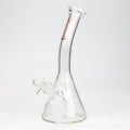 10" SPARK beaker thick glass bent neck water bong