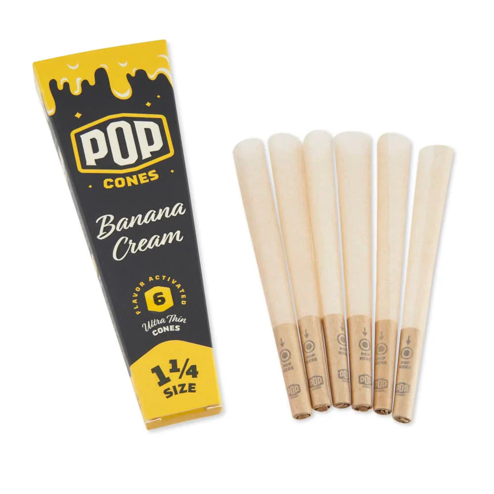 Pop Cones | 1 1/4 Pre-Rolled Cones with Flavor Tip – 6 Pack (24ct Display)