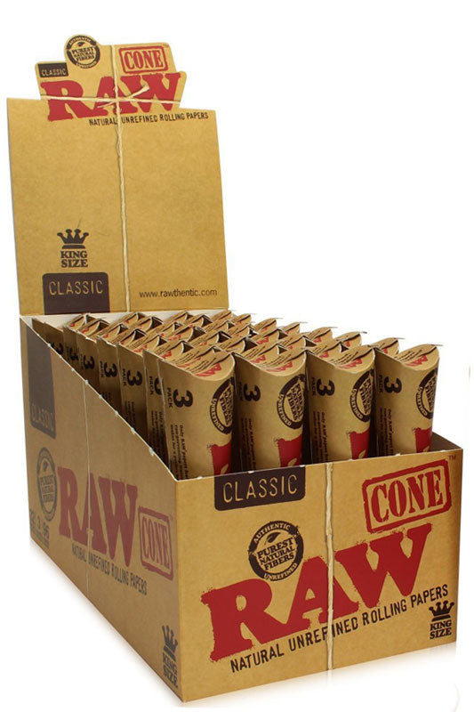 RAW Natural Unrefined Pre-Rolled Cone