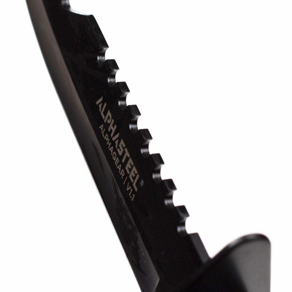 ALPHASTEEL Hunting Knife - Black Survival