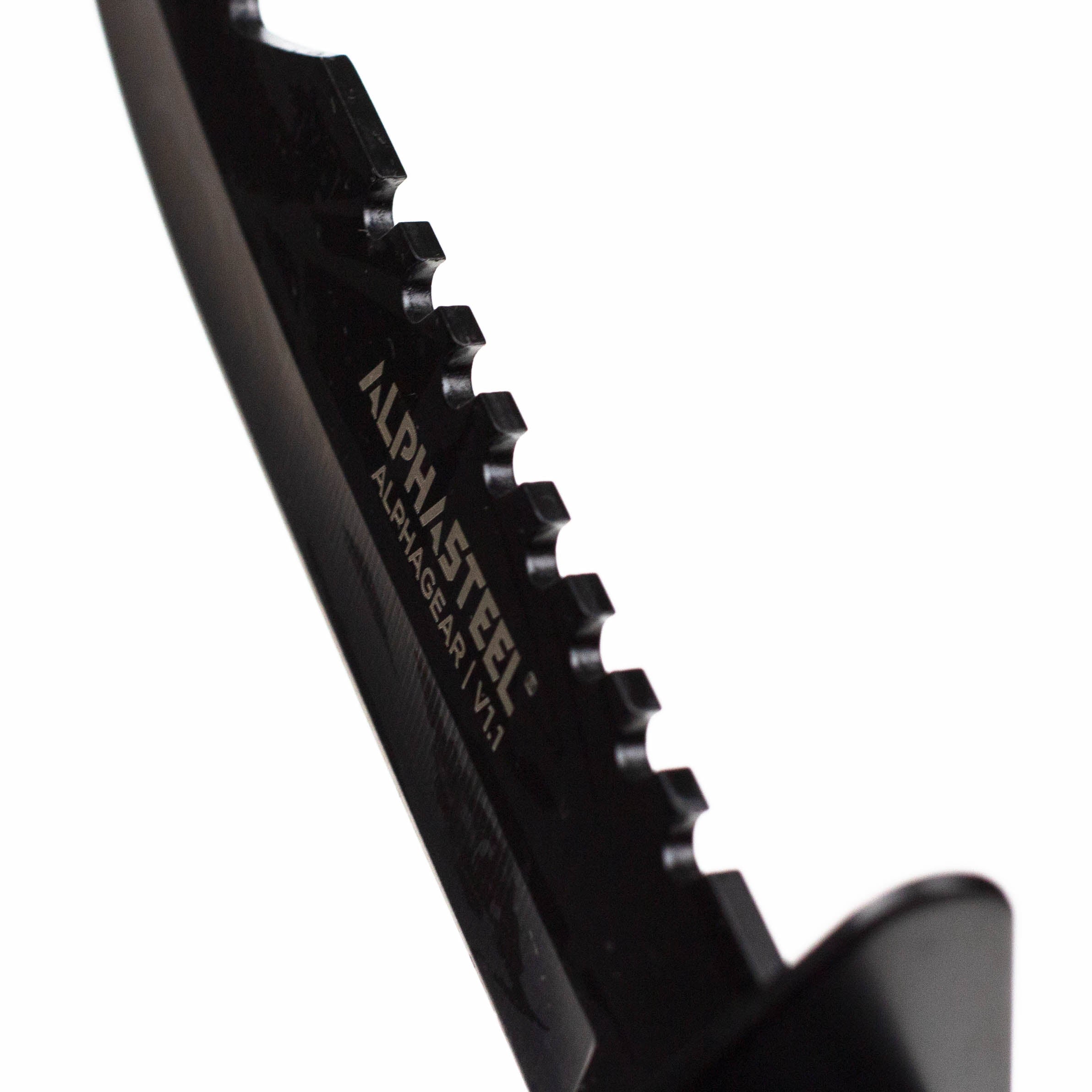 ALPHASTEEL Hunting Knife - Black Survival