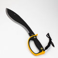 20″ Black & Silver Machete with A Black Yellow Handle & Sheath [HK6660]