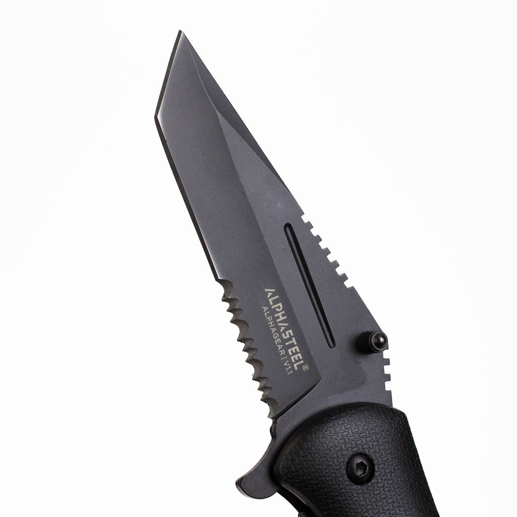 ALPHASTEEL Hunting Knife - Army Paracord