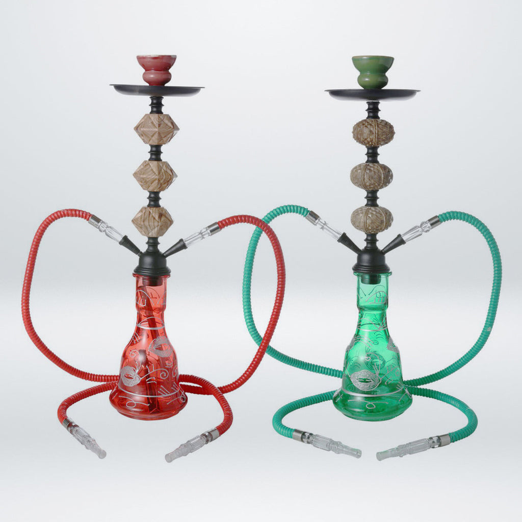 19" 2 hoses baluster Hookah [MD2200]