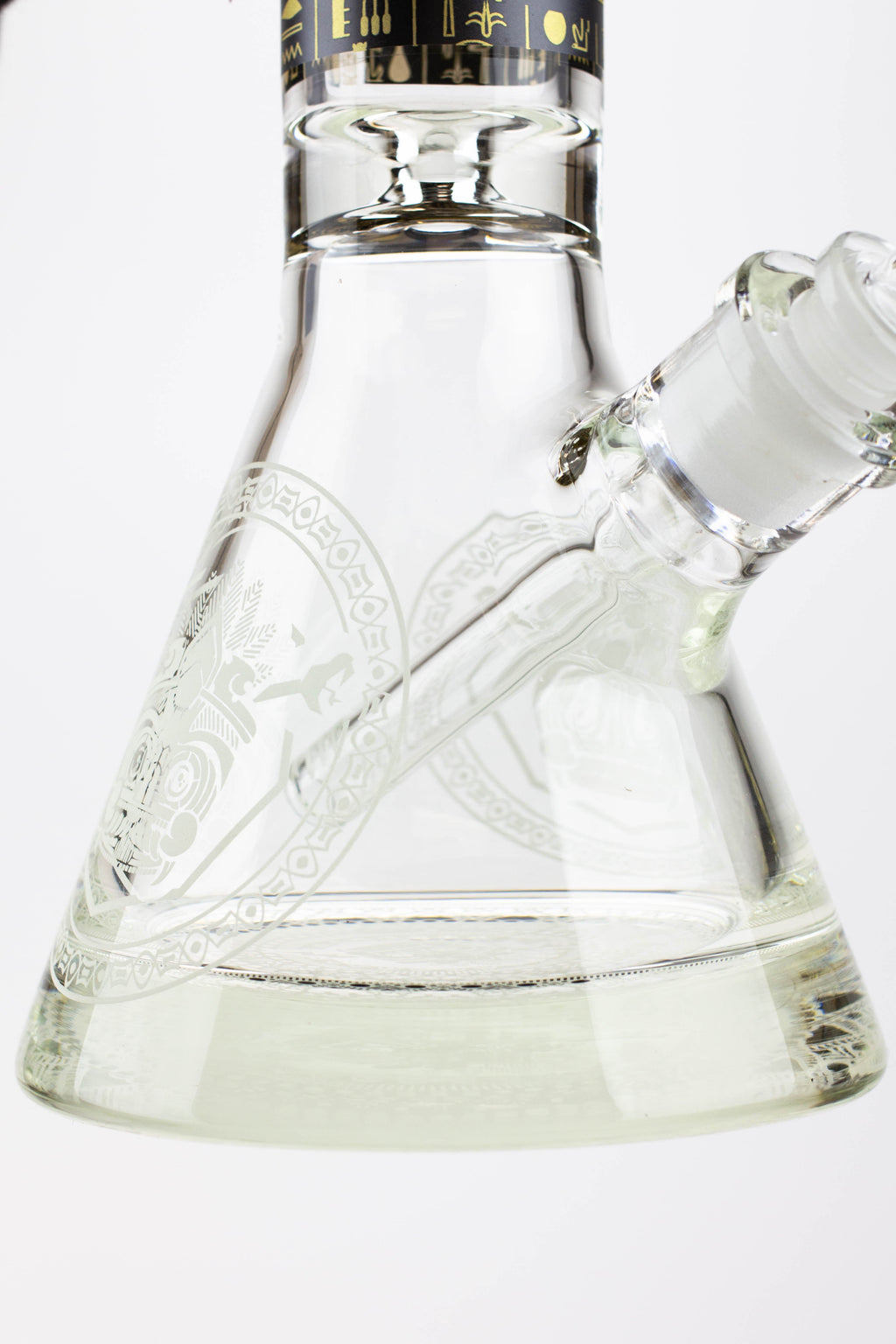 16" Egyptian Hieroglyph / 9 mm / Glow in the dark / Glass Bong  [MG22]