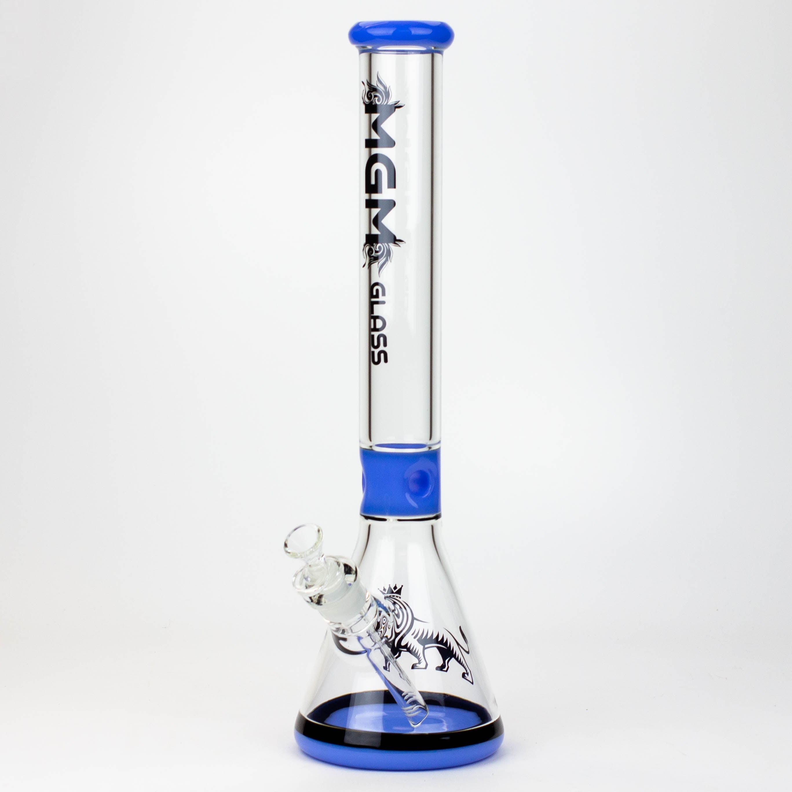 17.5" glass / 7 mm / beaker glass water bong