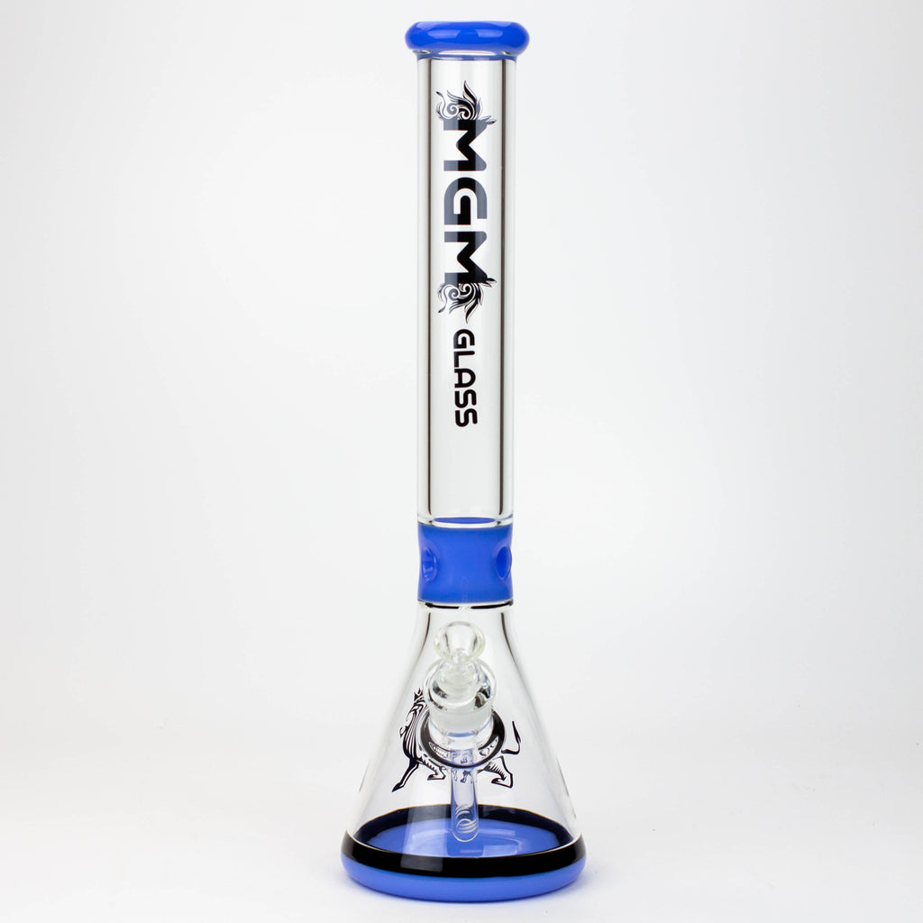 17.5" glass / 7 mm / beaker glass water bong