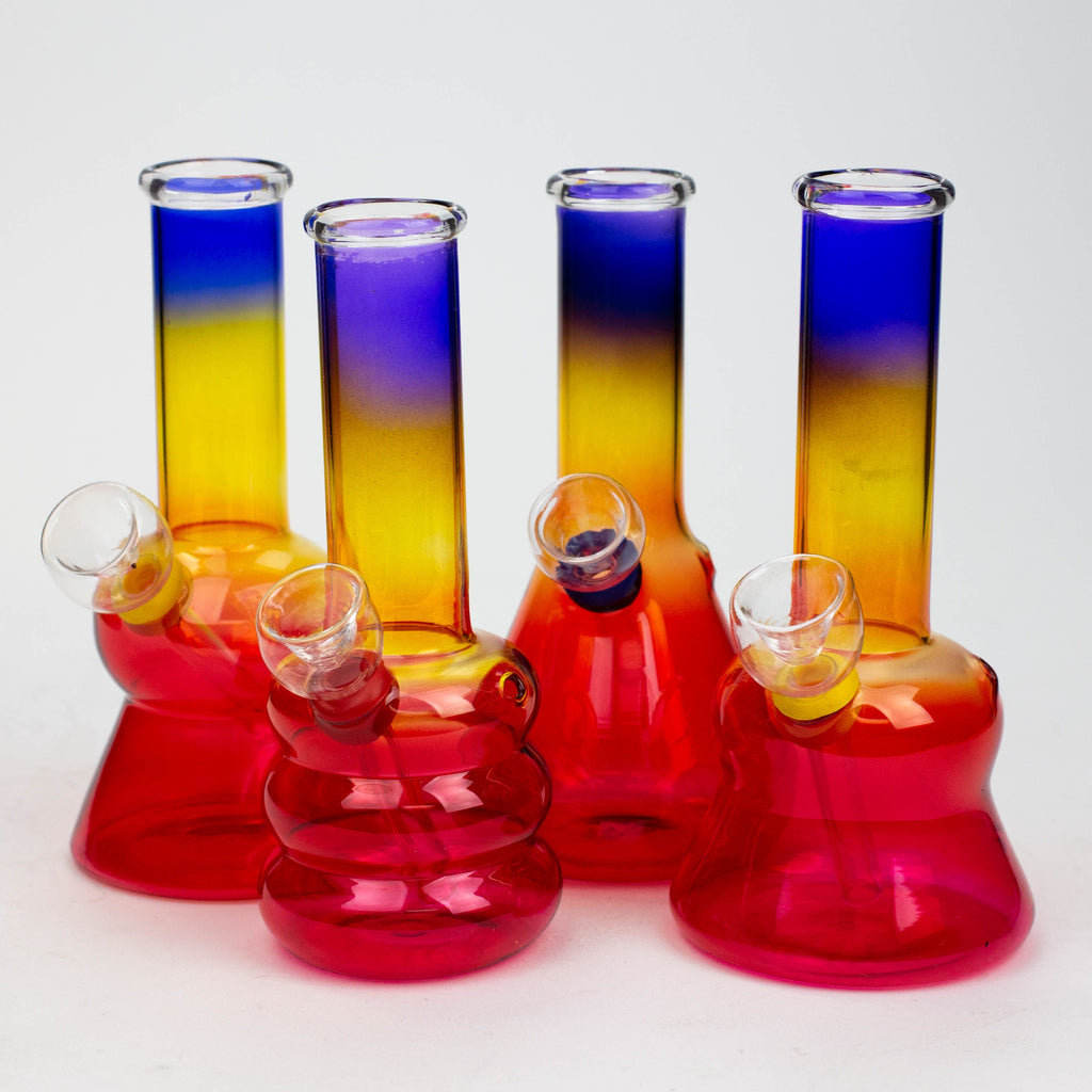 6" glass water bong-Jamaica