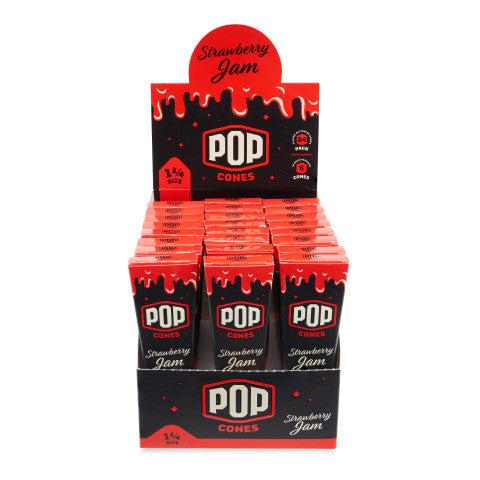 Pop Cones | 1 1/4 Pre-Rolled Cones with Flavor Tip – 6 Pack (24ct Display)