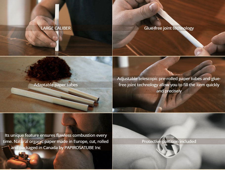 PAPIROSATUBE - Pre-rolled paper tubes
