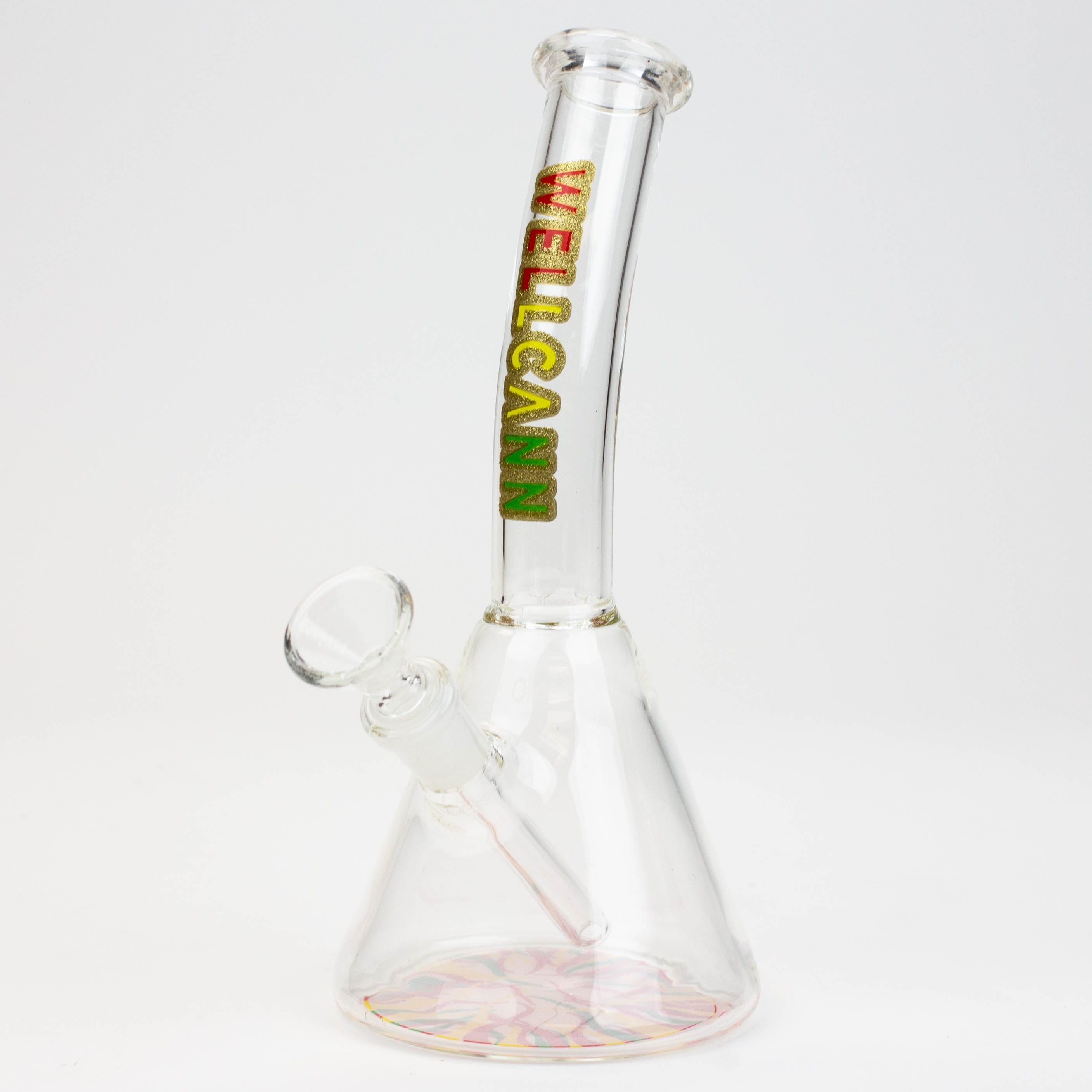 8" WellCann Mini Bong with Colour Bottom