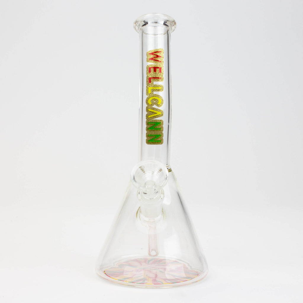 8" WellCann Mini Bong with Colour Bottom