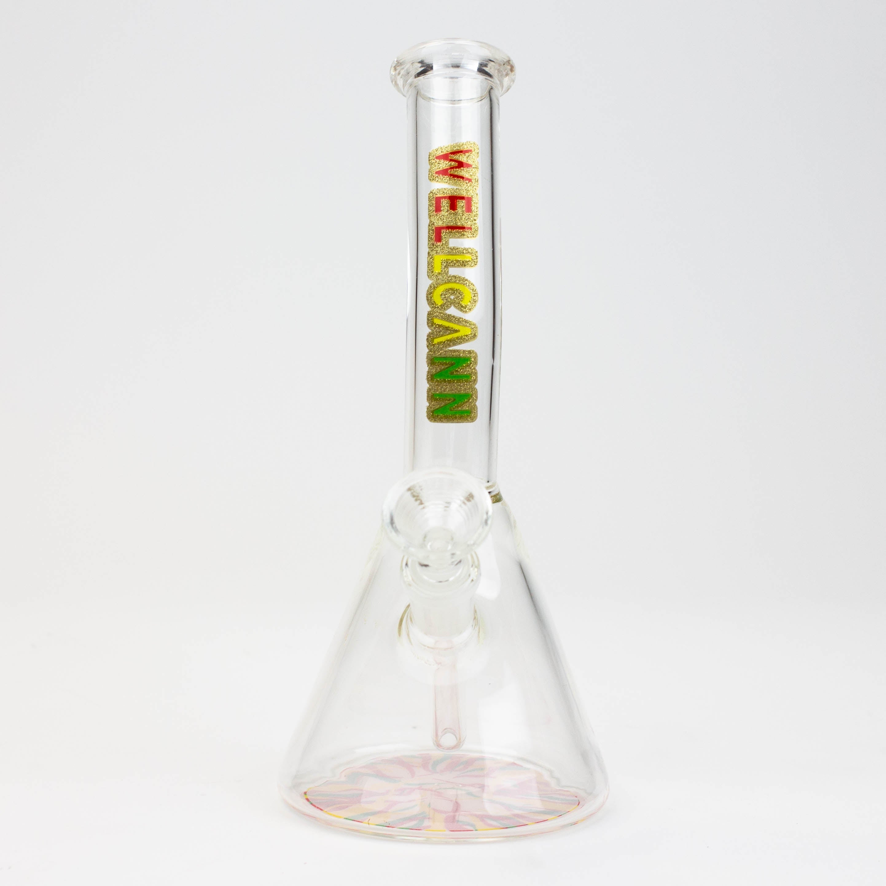 8" WellCann Mini Bong with Colour Bottom