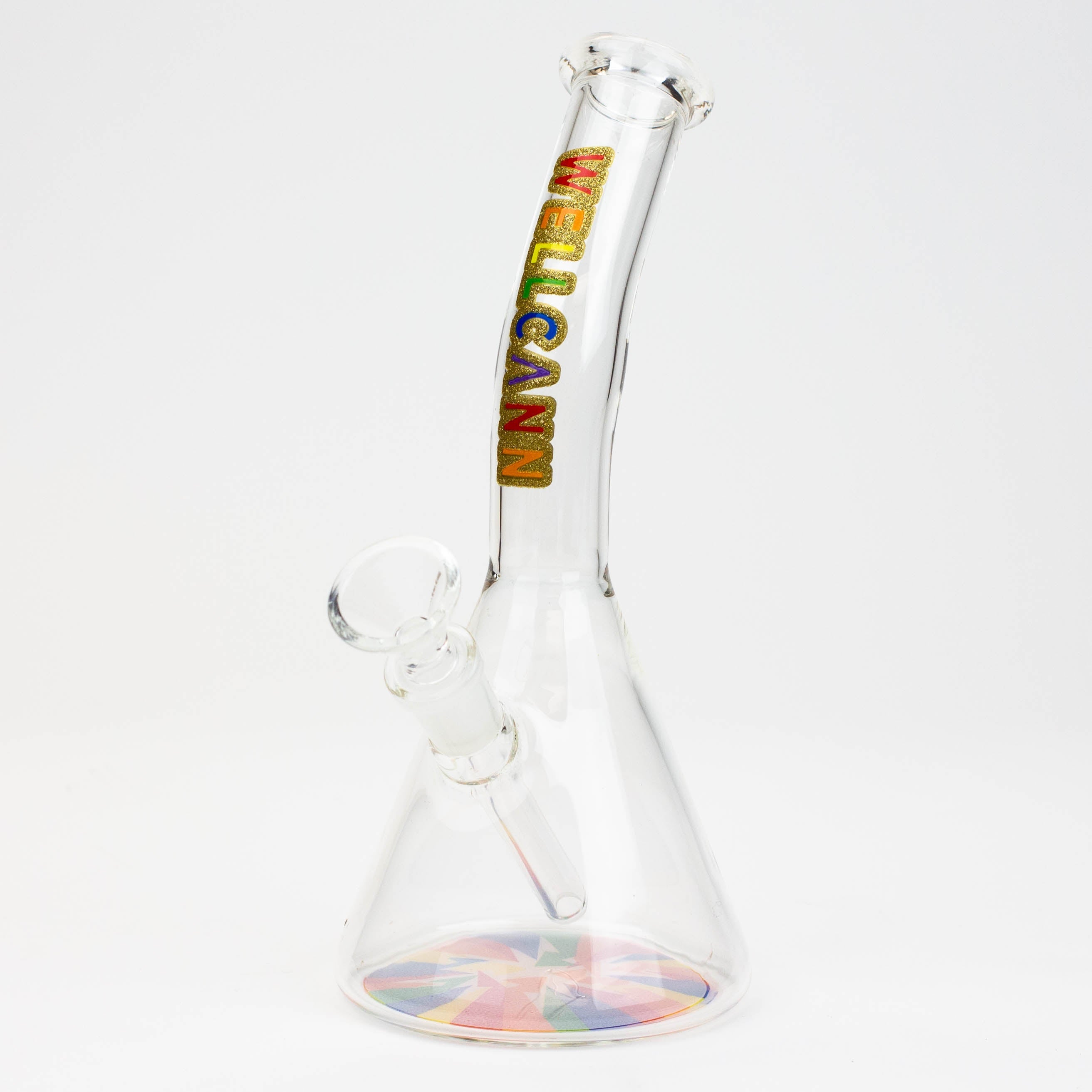 8" WellCann Mini Bong with Colour Bottom
