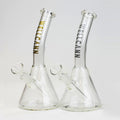 WellCann | 8" Clear Glass Beaker Bong with Bent Neck