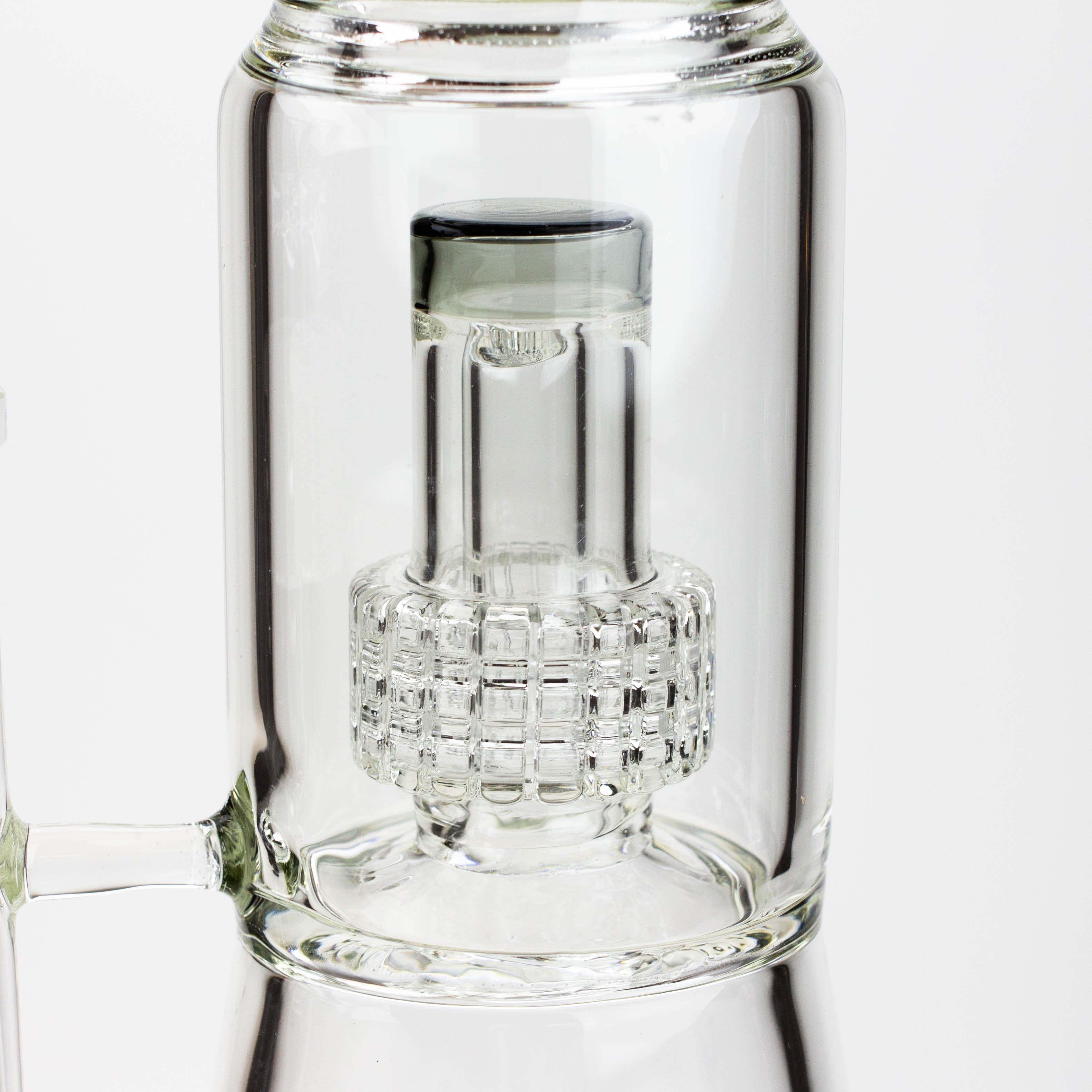 17.5" H2O glass water bong with shower head percolator [H2O-5003]