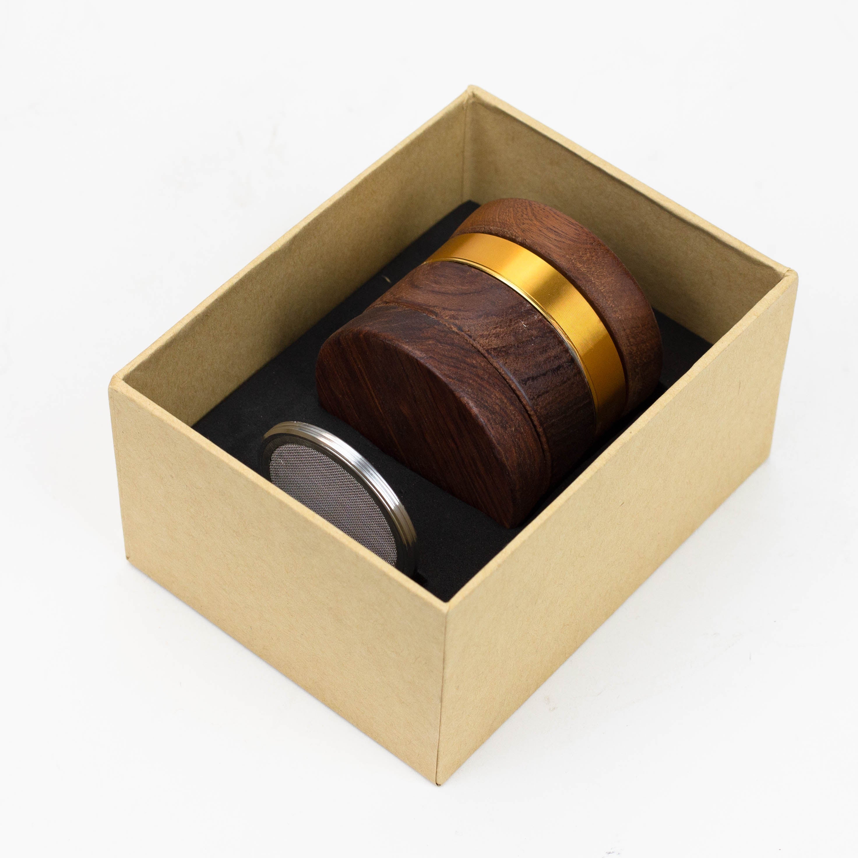 Genie 4 parts wooden cover grinder gift set
