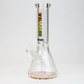 12" WellCann beaker 7 mm glass water bong with Colour Bottom