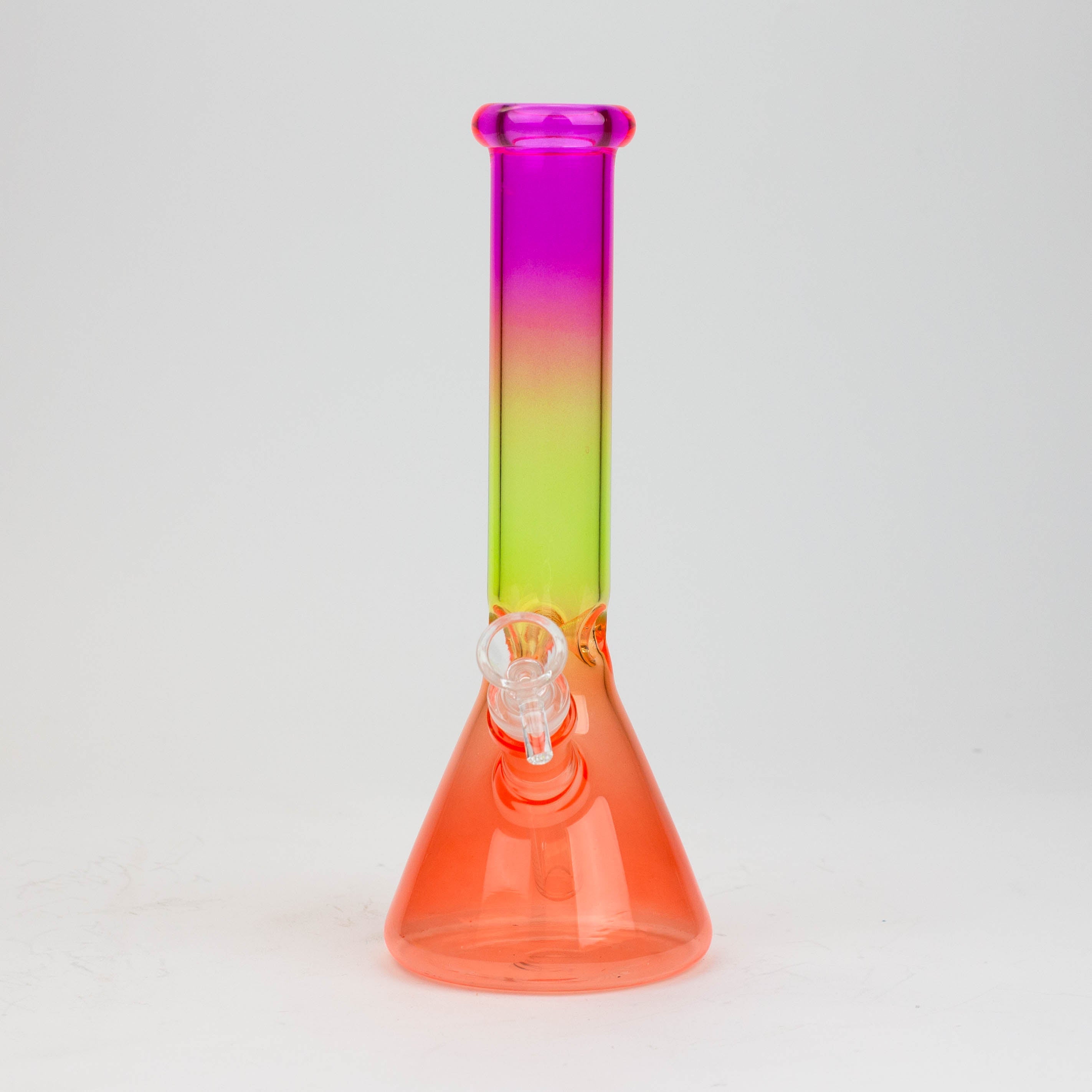 10" Multi color glass water bong