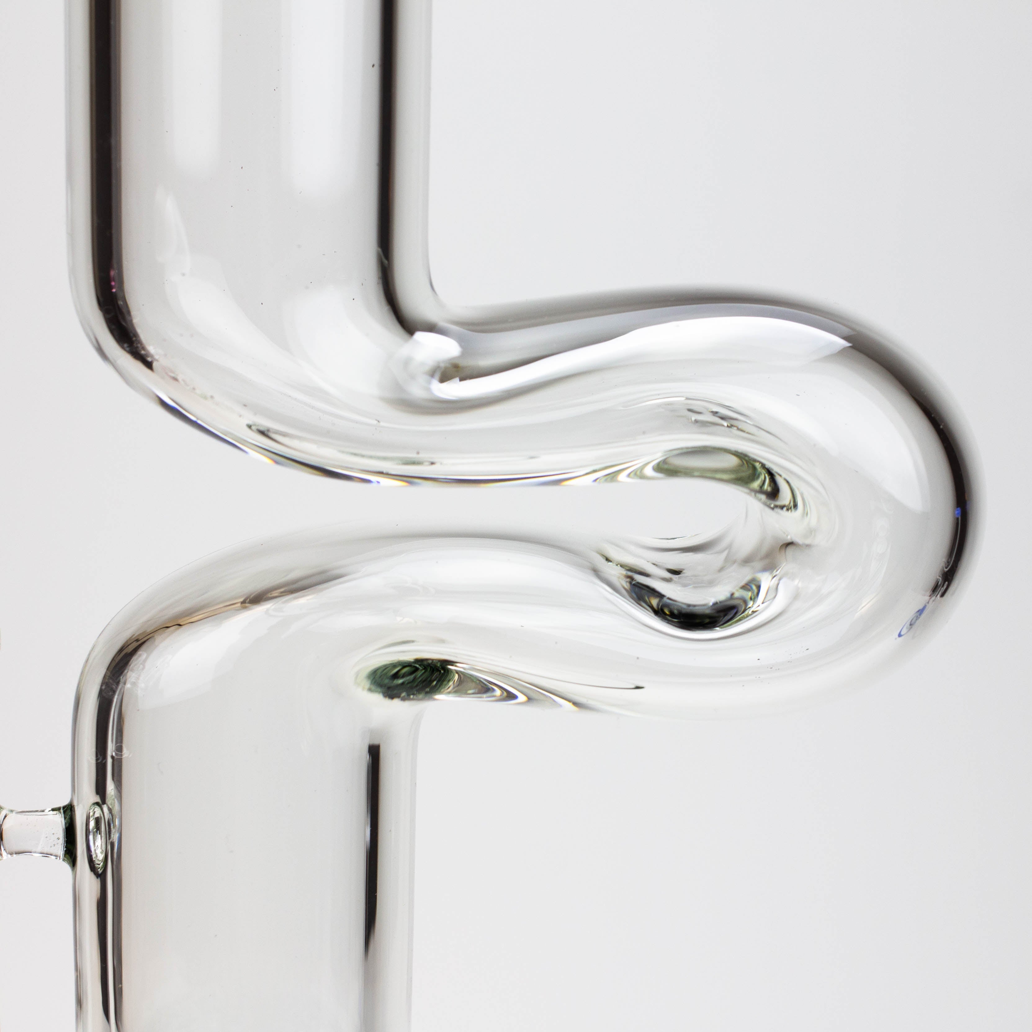 11.5" 2-in-1 7mm Zig-zag glass water bong [AKG003]