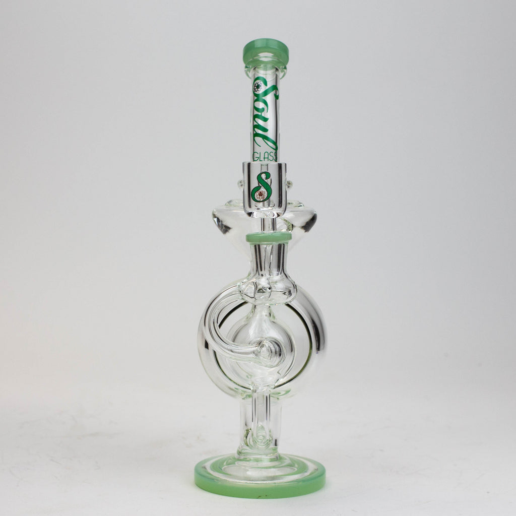 9" SOUL Glass 2-in-1 recycler bong [S2059]