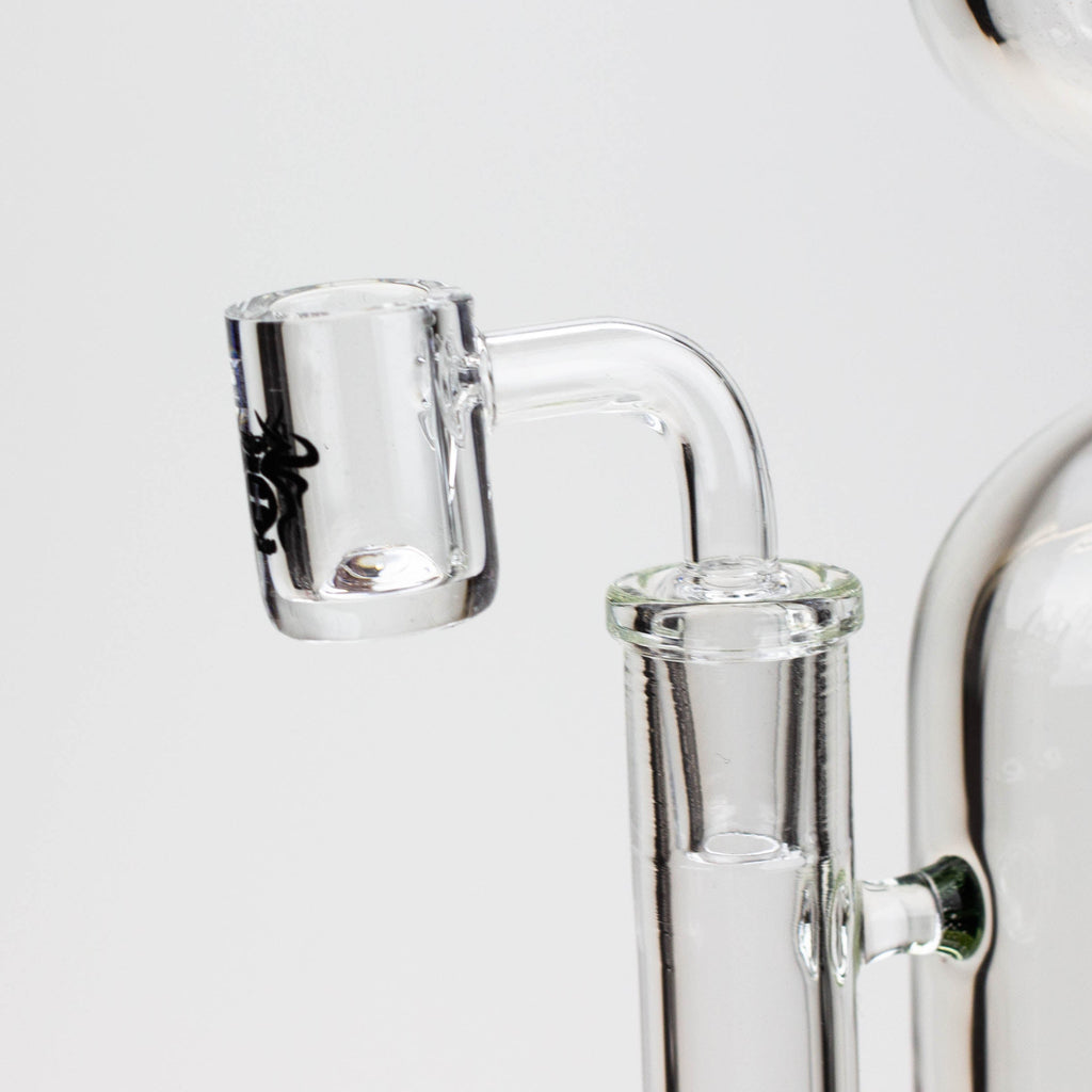 11.5" 2-in-1 7mm Zig-zag glass water bong [AKG003]