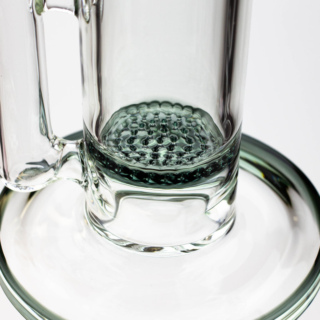 11.5" 2-in-1 7mm Zig-zag glass water bong [AKG003]