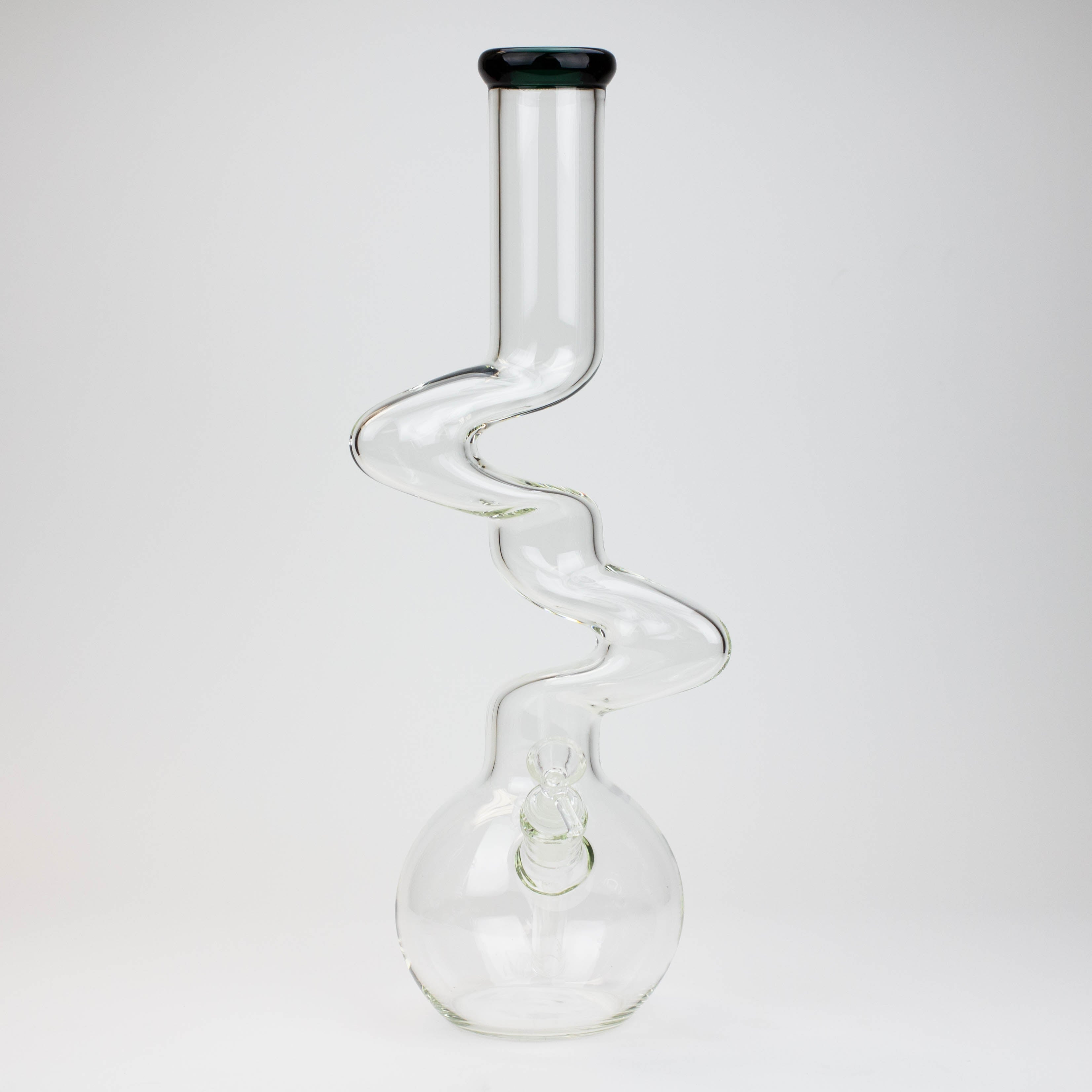 16" Zig-zag glass water bong [AKG004]