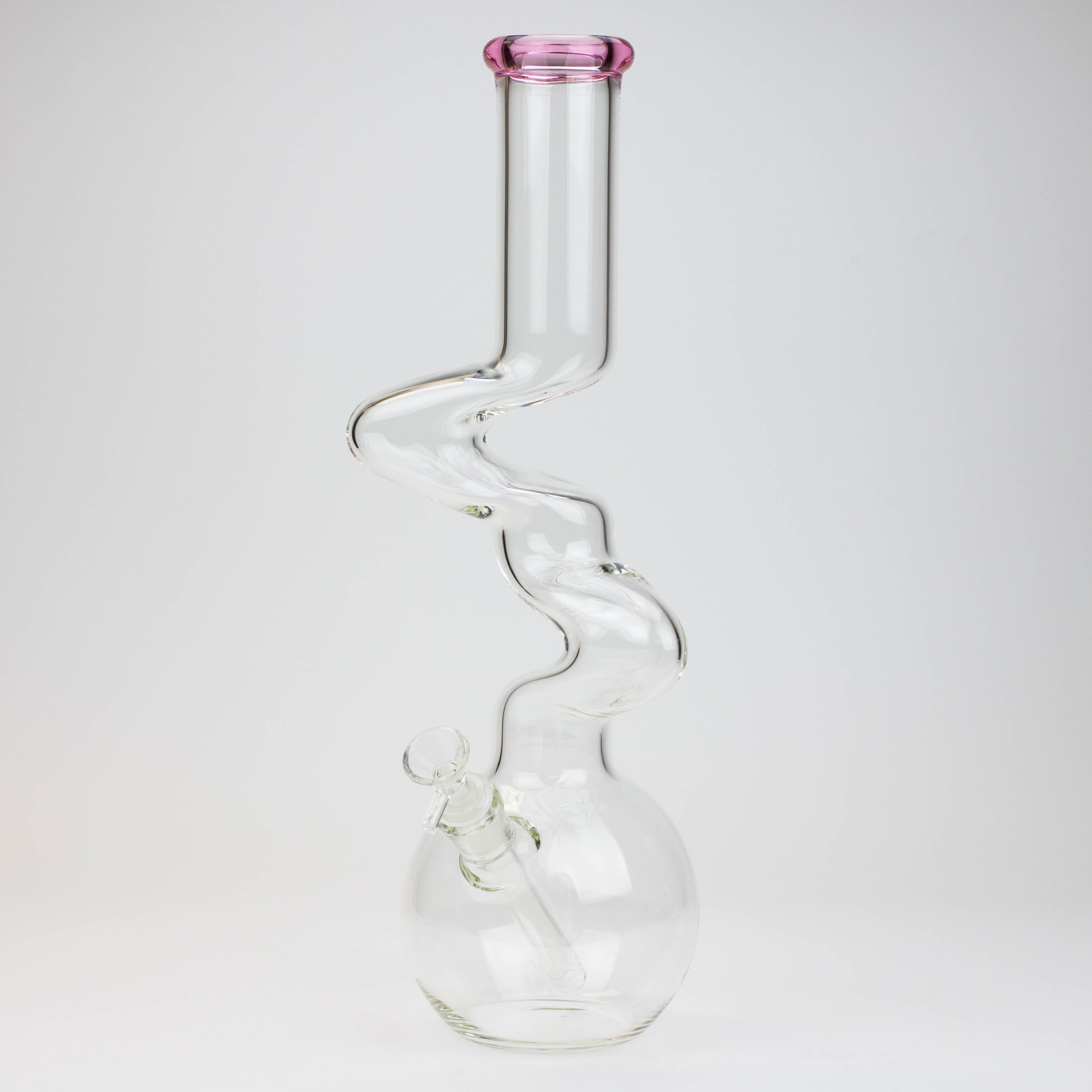 16" Zig-zag glass water bong [AKG004]