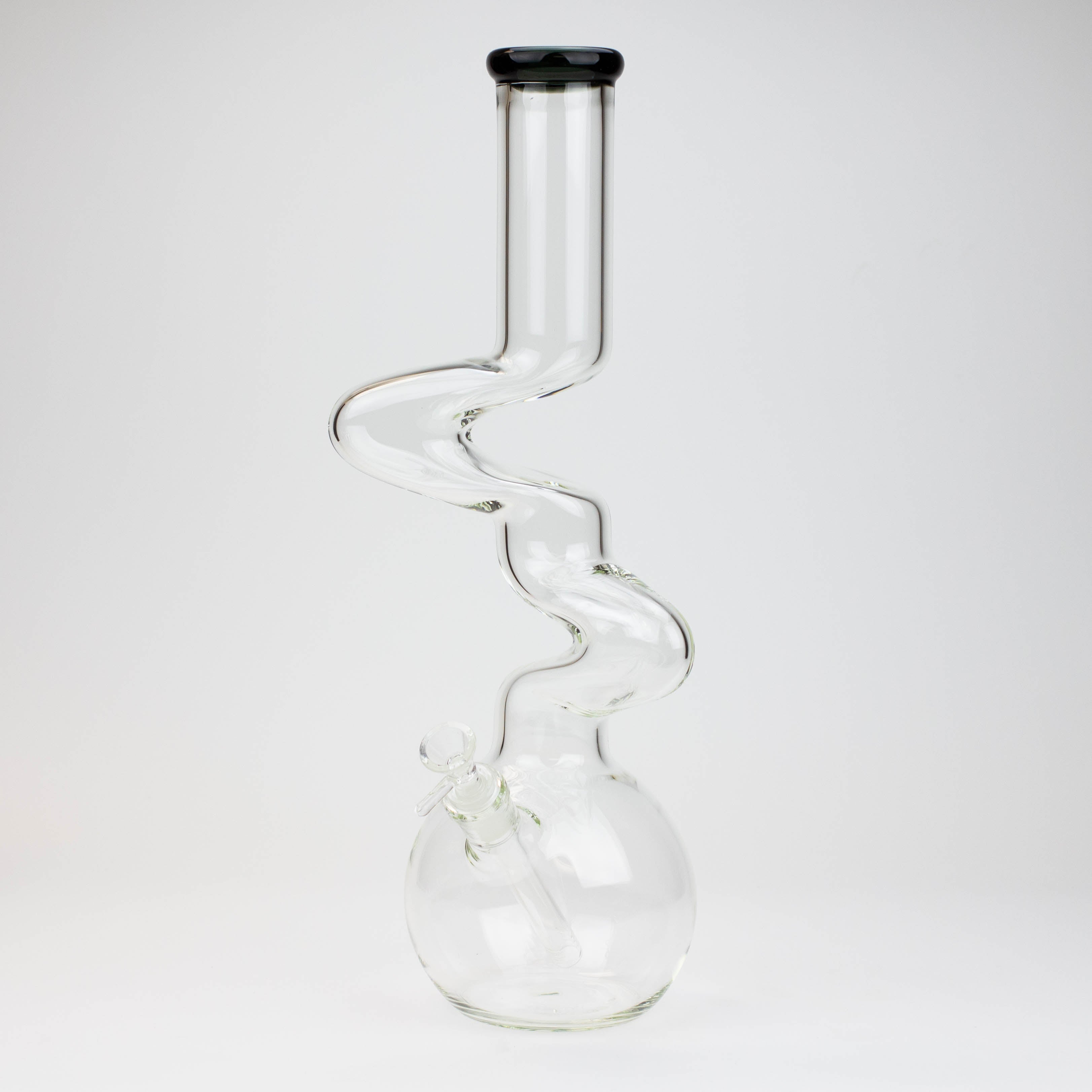 16" Zig-zag glass water bong [AKG004]