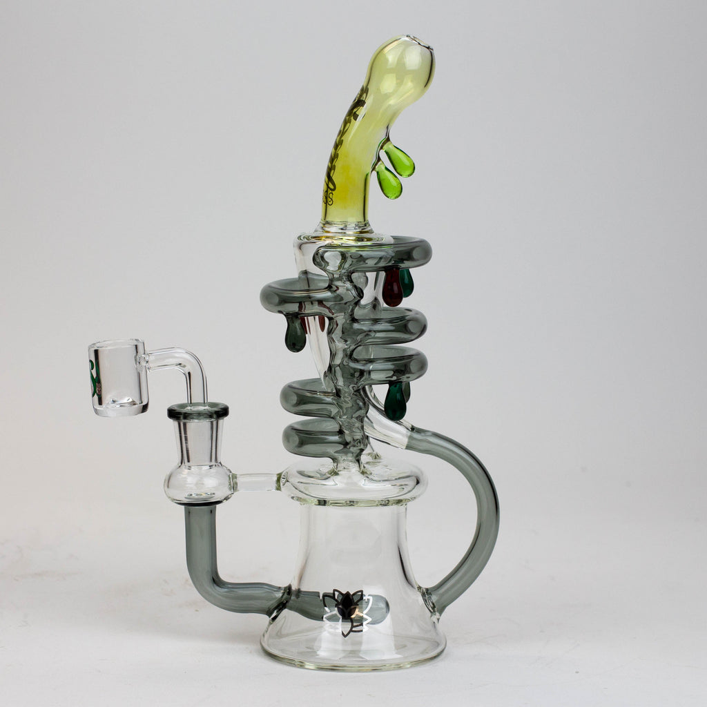 9.5" SOUL Glass 2-in-1 recycler bong [S2064]