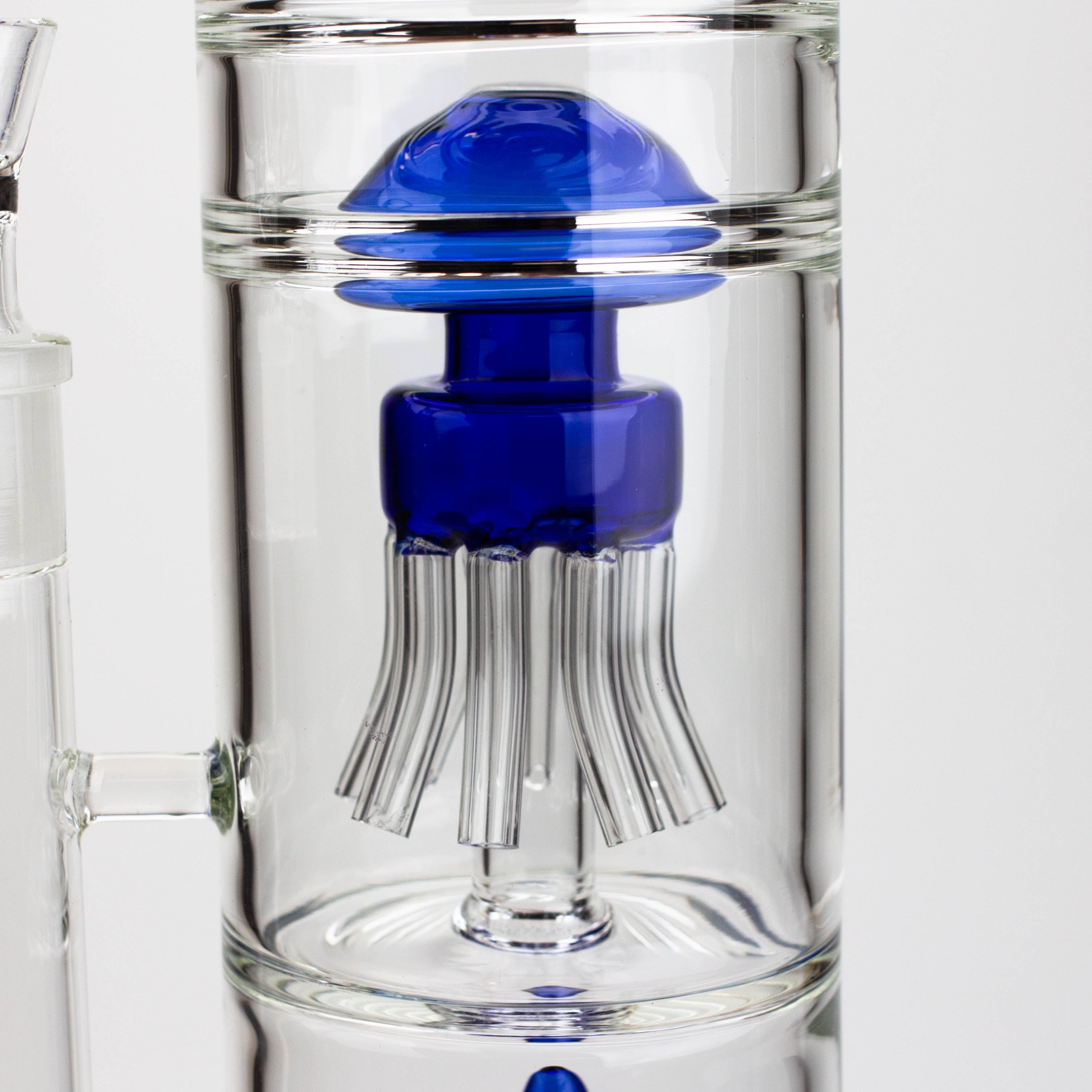 17" H2O dual diffuser glass water bong [H2O-5002]