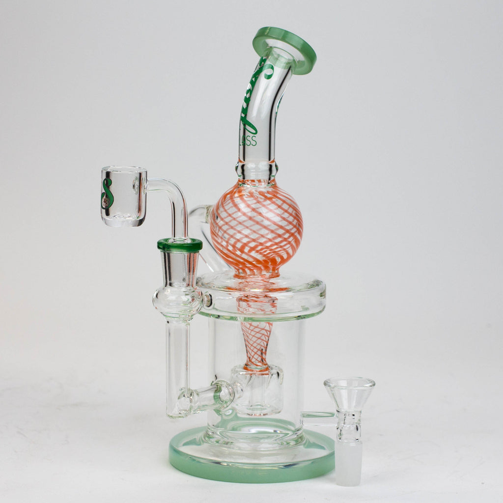 9" SOUL Glass 2-in-1 recycler bong [S2093]