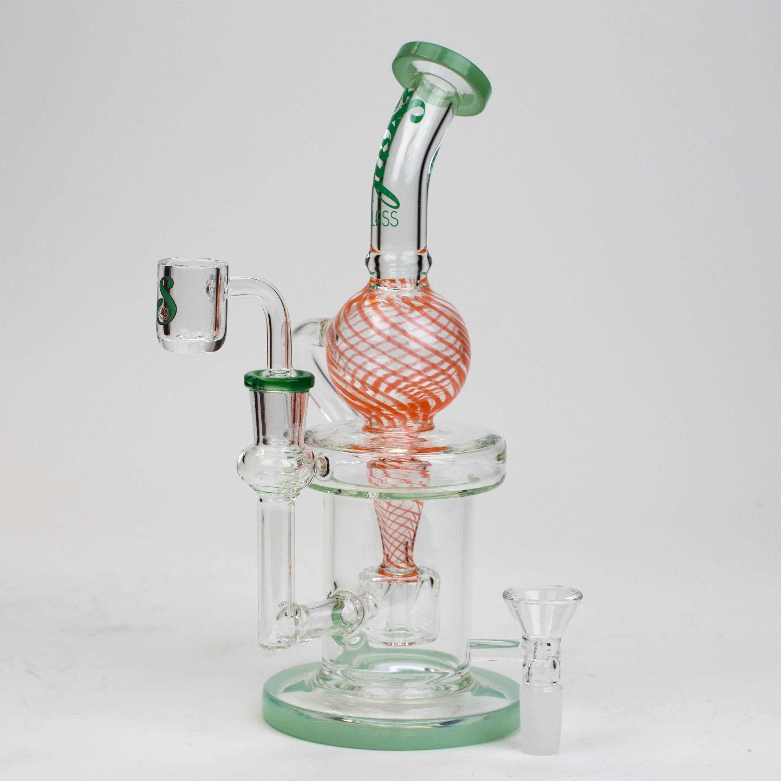 9" SOUL Glass 2-in-1 recycler bong [S2093]