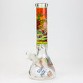 13.5" RM cartoon 9 mm glass beaker water bong