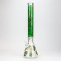 20" Skull Patterned 9 mm glass water bong ( GBT2101 )