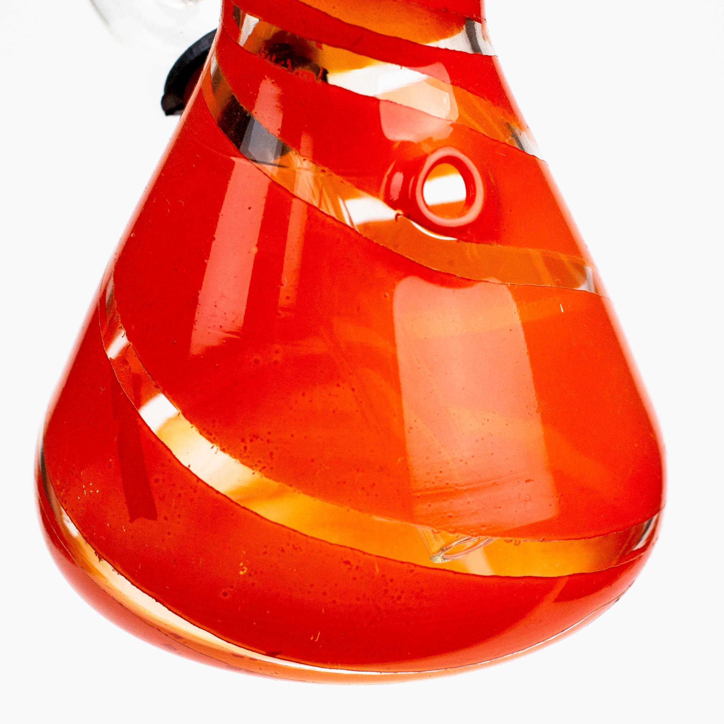 6" glass water bong