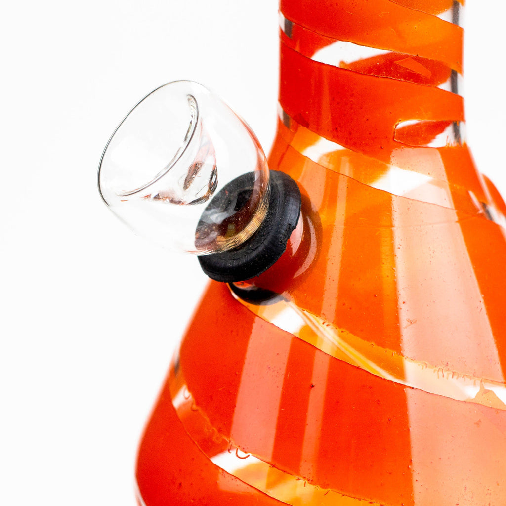 6" glass water bong