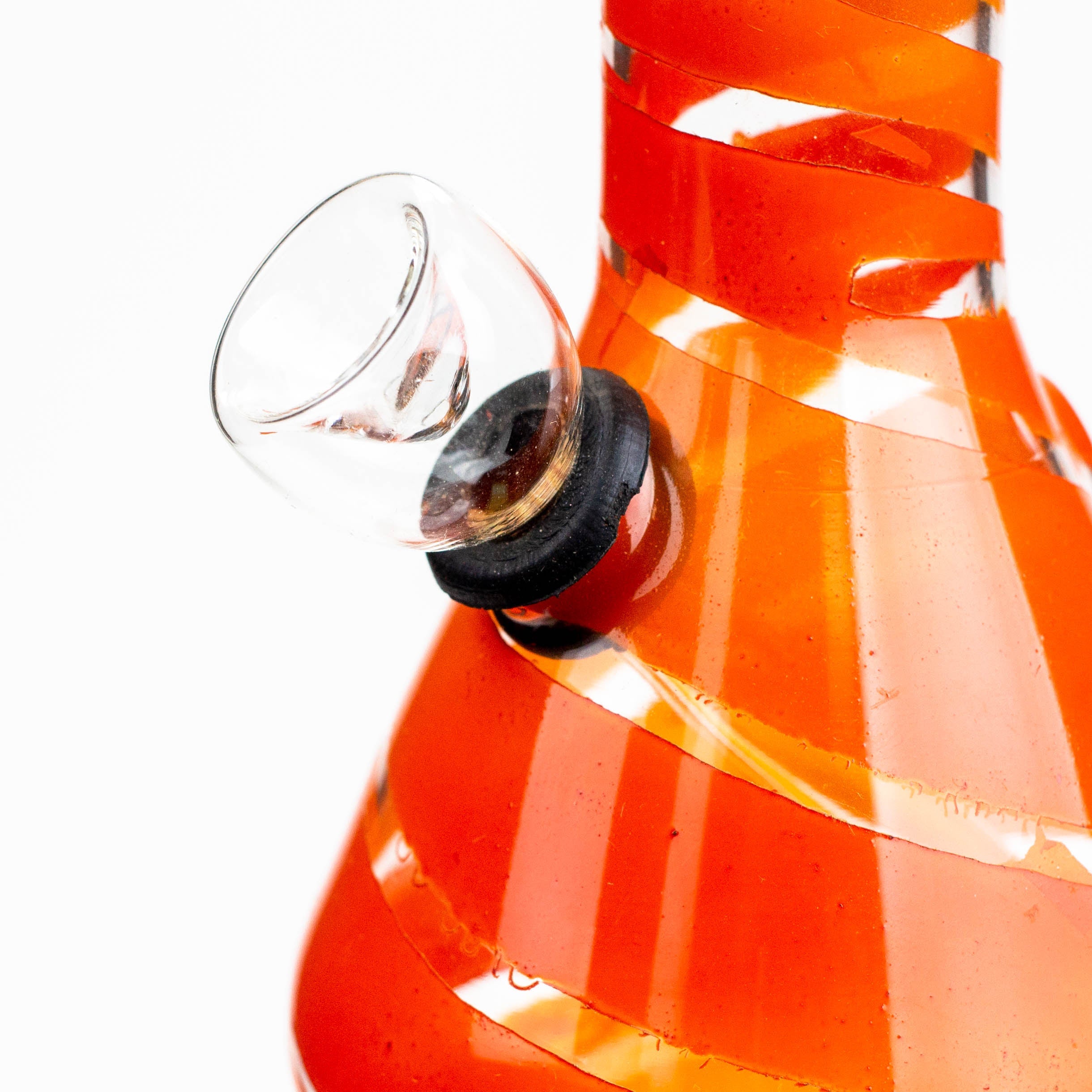 6" glass water bong