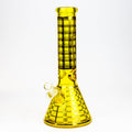 12" 7mm glass neon beaker water bong