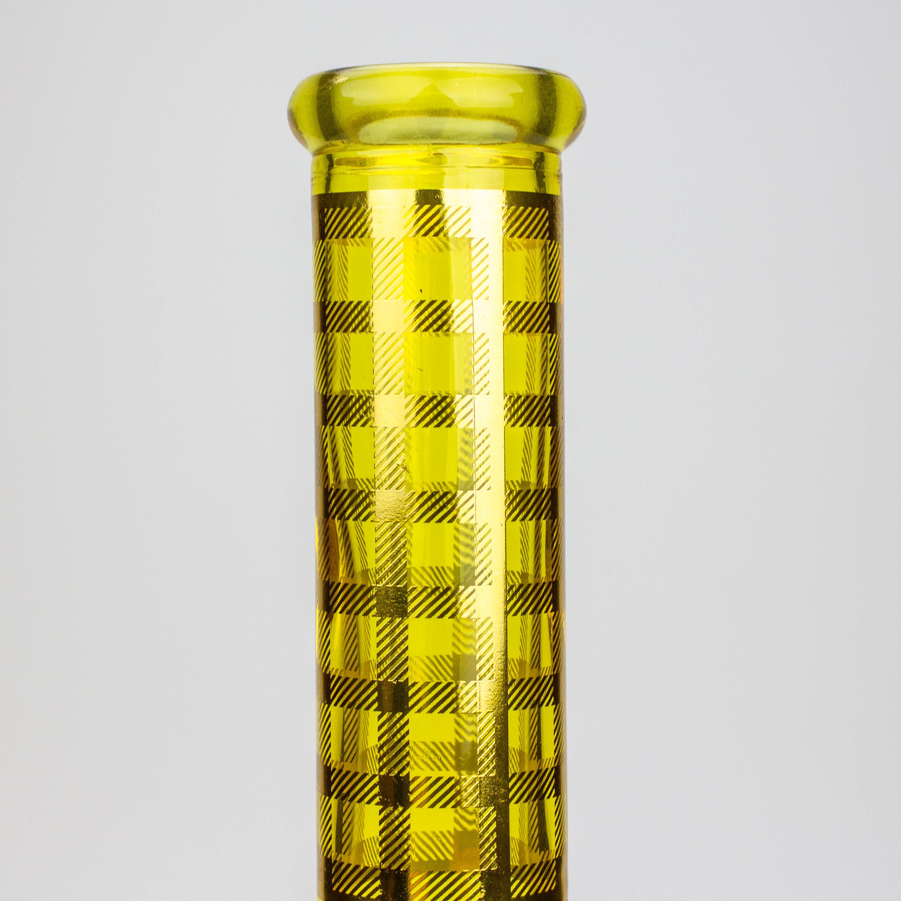 12" 7mm glass neon beaker water bong