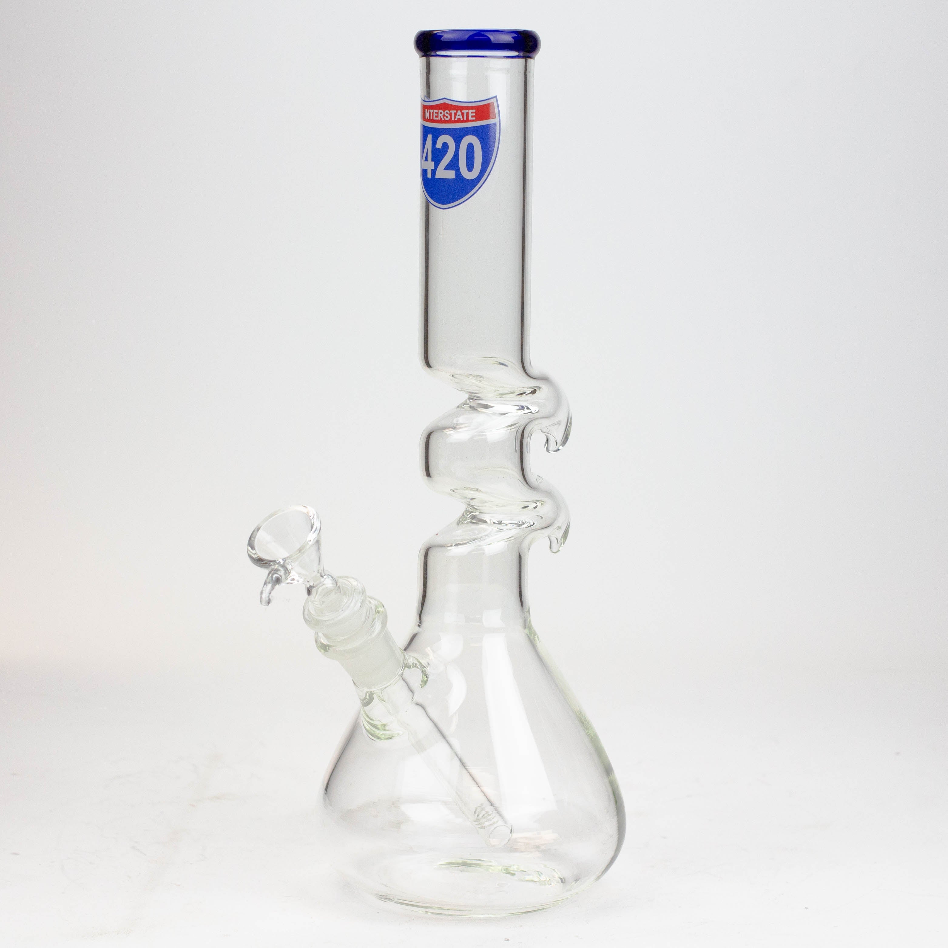 12" Zig-zag water bong -GP1390AST