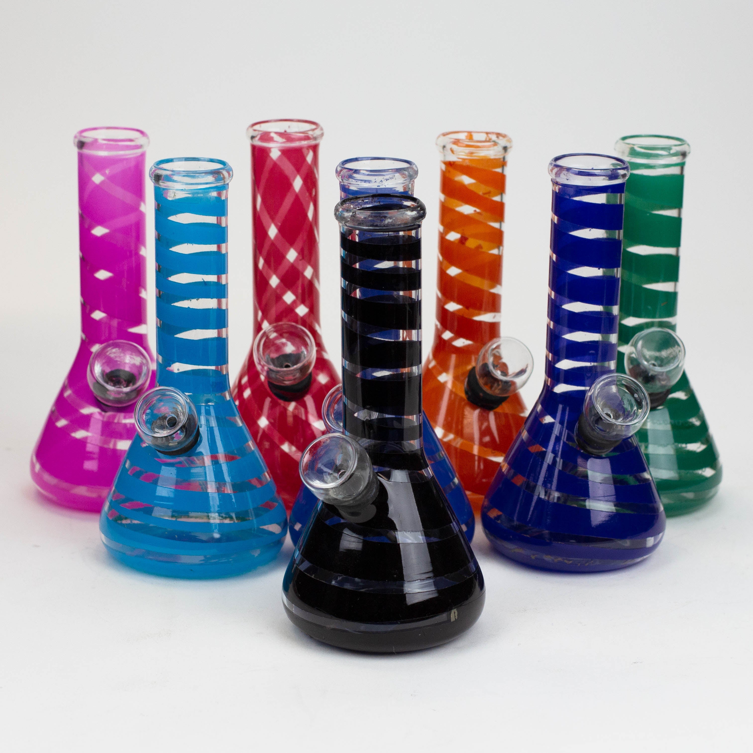 6" glass water bong