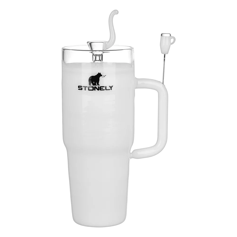 Pulsar | 8.5" Stonely Cup Water Pipe – Unique Insulated Cup Design