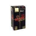 RAW | Black 1¼ Pre-Rolled Cones – 75 Pack