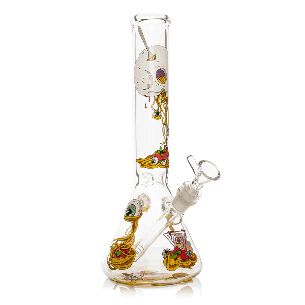 Red Eye Glass® | 12" Spaghetti Skull Bekaer (REG197)
